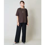 【洗える/イージーケア/吸水速乾/毛玉になりにくい】美楽るイージーワイドパンツ | a.v.v【WOMEN】 | 詳細画像18 