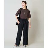 【洗える/イージーケア/吸水速乾/毛玉になりにくい】美楽るイージーワイドパンツ | a.v.v【WOMEN】 | 詳細画像22 