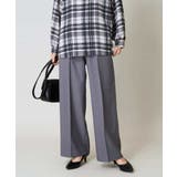 グレー | 【洗える/イージーケア/吸水速乾/毛玉になりにくい】美楽るイージーワイドパンツ | a.v.v【WOMEN】