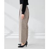 【マシンウォッシャブル】ツイード調ストレートパンツ | a.v.v【WOMEN】 | 詳細画像18 