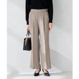 【マシンウォッシャブル】ツイード調ストレートパンツ | a.v.v【WOMEN】 | 詳細画像2 