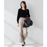 【マシンウォッシャブル】ツイード調ストレートパンツ | a.v.v【WOMEN】 | 詳細画像8 