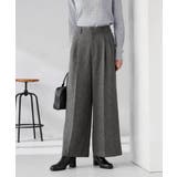 【マシンウォッシャブル 雑誌InRed(宝島社)12月号掲載】ツイード調ワイドパ… | a.v.v【WOMEN】 | 詳細画像1 