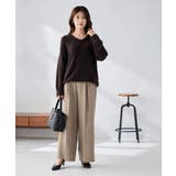 【マシンウォッシャブル 雑誌InRed(宝島社)12月号掲載】ツイード調ワイドパ… | a.v.v【WOMEN】 | 詳細画像5 