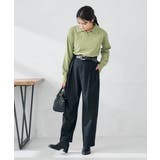 【洗える/裏起毛】タックテーパードパンツ | a.v.v【WOMEN】 | 詳細画像10 