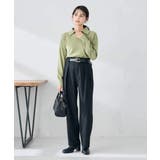 【洗える/裏起毛】タックテーパードパンツ | a.v.v【WOMEN】 | 詳細画像11 