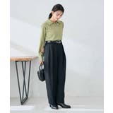 【洗える/裏起毛】タックテーパードパンツ | a.v.v【WOMEN】 | 詳細画像12 