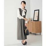 千鳥ジャガードジャンスカ | a.v.v【WOMEN】 | 詳細画像3