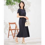 【UVカット/速乾/イージーケア】ウエストベルトフレアワンピース | a.v.v【WOMEN】 | 詳細画像3 