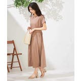 【UVカット/速乾/イージーケア】ウエストベルトフレアワンピース | a.v.v【WOMEN】 | 詳細画像9 