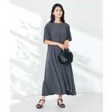 【接触冷感/洗える/ストレッチ/UVカット】ウエスト切り替えドルマンワンピース | a.v.v【WOMEN】 | 詳細画像12 