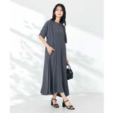 【接触冷感/洗える/ストレッチ/UVカット】ウエスト切り替えドルマンワンピース | a.v.v【WOMEN】 | 詳細画像13 