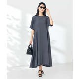 【接触冷感/洗える/ストレッチ/UVカット】ウエスト切り替えドルマンワンピース | a.v.v【WOMEN】 | 詳細画像14 