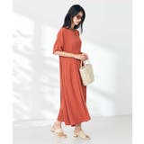 【接触冷感/洗える/ストレッチ/UVカット】ウエスト切り替えドルマンワンピース | a.v.v【WOMEN】 | 詳細画像5 