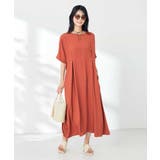 【接触冷感/洗える/ストレッチ/UVカット】ウエスト切り替えドルマンワンピース | a.v.v【WOMEN】 | 詳細画像6 