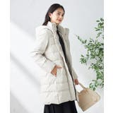 グレージュ | フーデッドロングダウンコート | a.v.v【WOMEN】