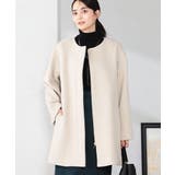 ベージュ | 【２WAY】Aラインフーデッドミドルコート | a.v.v【WOMEN】