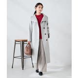 ライトグレー | 【2WAY】折り返しラペルロングコート | a.v.v【WOMEN】