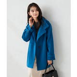 ブルー | スタンドカラーミディコート | a.v.v【WOMEN】