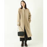 ウールカシミヤノーカラーロングコート | a.v.v【WOMEN】 | 詳細画像3