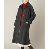 カーキ | ステンカラーロングコート | a.v.v【WOMEN】