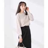 【低身長サイズ】【WEB限定 洗える UVカット】ボートネックパフスリーブニット | a.v.v【WOMEN】 | 詳細画像18