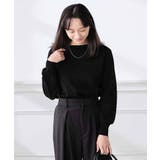 【低身長サイズ】【WEB限定 洗える UVカット】ボートネックパフスリーブニット | a.v.v【WOMEN】 | 詳細画像27
