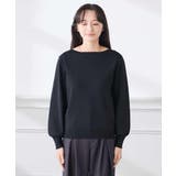 【低身長サイズ】【WEB限定 洗える UVカット】ボートネックパフスリーブニット | a.v.v【WOMEN】 | 詳細画像33