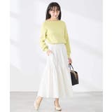 【低身長サイズ】【WEB限定 洗える UVカット】ボートネックパフスリーブニット | a.v.v【WOMEN】 | 詳細画像4