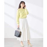 【低身長サイズ】【WEB限定 洗える UVカット】ボートネックパフスリーブニット | a.v.v【WOMEN】 | 詳細画像6