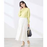【低身長サイズ】【WEB限定 洗える UVカット】ボートネックパフスリーブニット | a.v.v【WOMEN】 | 詳細画像7