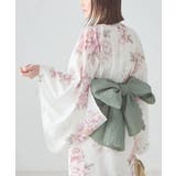 ピンク | 二部式で簡単に着られる!セパレート浴衣 3点セット【接触冷感 洗える | a.v.v【WOMEN】