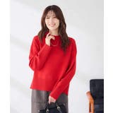 レッド | 【WEB限定】クロップドバックスリットニット | a.v.v【WOMEN】