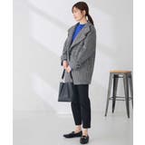 【WEB限定】チェック柄 スタンドカラー ミディ コート | a.v.v【WOMEN】 | 詳細画像8 