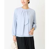 ライトブルー | 【マルチウェイ】ボウタイメタルチャームブラウス | a.v.v【WOMEN】