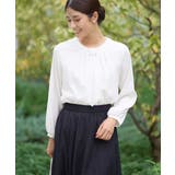 ホワイト | 【マルチウェイ】ボウタイメタルチャームブラウス | a.v.v【WOMEN】