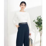 ホワイト | レーススカラップブラウス | a.v.v【WOMEN】