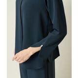 【洗える/イージーケア】サテンストレッチキーネックブラウス【セットアップ対応】 | a.v.v【WOMEN】 | 詳細画像47