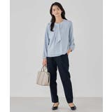 【洗える/ストレッチ】ボウタイメタルチャームブラウス | a.v.v【WOMEN】 | 詳細画像11 