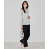 【洗える/ストレッチ】ボウタイメタルチャームブラウス | a.v.v【WOMEN】 | 詳細画像27 