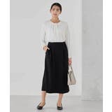 【洗える/ストレッチ】ボウタイメタルチャームブラウス | a.v.v【WOMEN】 | 詳細画像28 