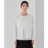 【洗える/ストレッチ】ボウタイメタルチャームブラウス | a.v.v【WOMEN】 | 詳細画像32 