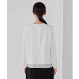 【洗える/ストレッチ】ボウタイメタルチャームブラウス | a.v.v【WOMEN】 | 詳細画像34 