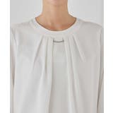 【洗える/ストレッチ】ボウタイメタルチャームブラウス | a.v.v【WOMEN】 | 詳細画像36 