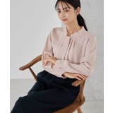 ピンク | 【洗える】ボウタイ風ブラウス | a.v.v【WOMEN】