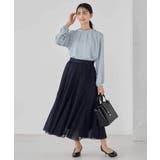 【洗える】タックネックブラウス | a.v.v【WOMEN】 | 詳細画像5