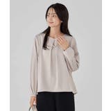 サテンバックフレアブラウス【洗える/速乾/毛玉になりにくい/イージーケア】 | a.v.v【WOMEN】 | 詳細画像18