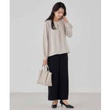 サテンバックフレアブラウス【洗える/速乾/毛玉になりにくい/イージーケア】 | a.v.v【WOMEN】 | 詳細画像22