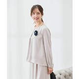 サテンバックフレアブラウス【洗える/速乾/毛玉になりにくい/イージーケア】 | a.v.v【WOMEN】 | 詳細画像8