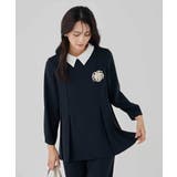 2WAYサテン襟付きペプラムブラウス | a.v.v【WOMEN】 | 詳細画像2